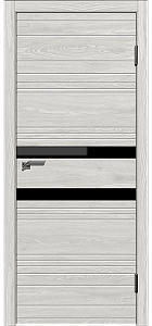 Товар Межкомнатная дверь Легенда Новелла 2 Лиственница серая,стекло черное Лиственница серая Стекло Лакобель черное